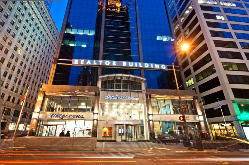 Commercial building in downtown Chicago