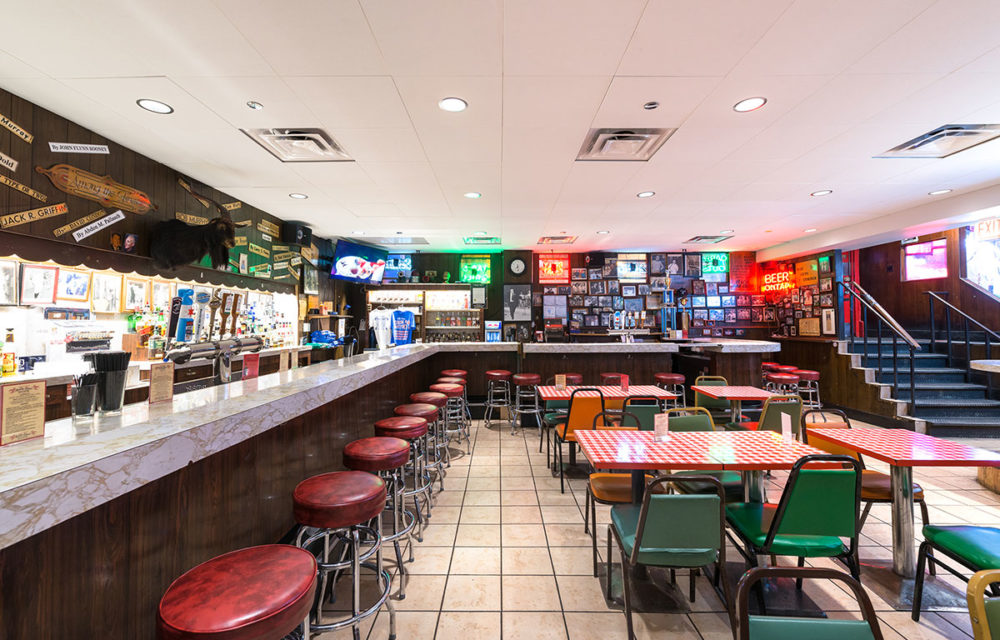 Completed renovations on the dining and bar area of The Billy Goat Tavern