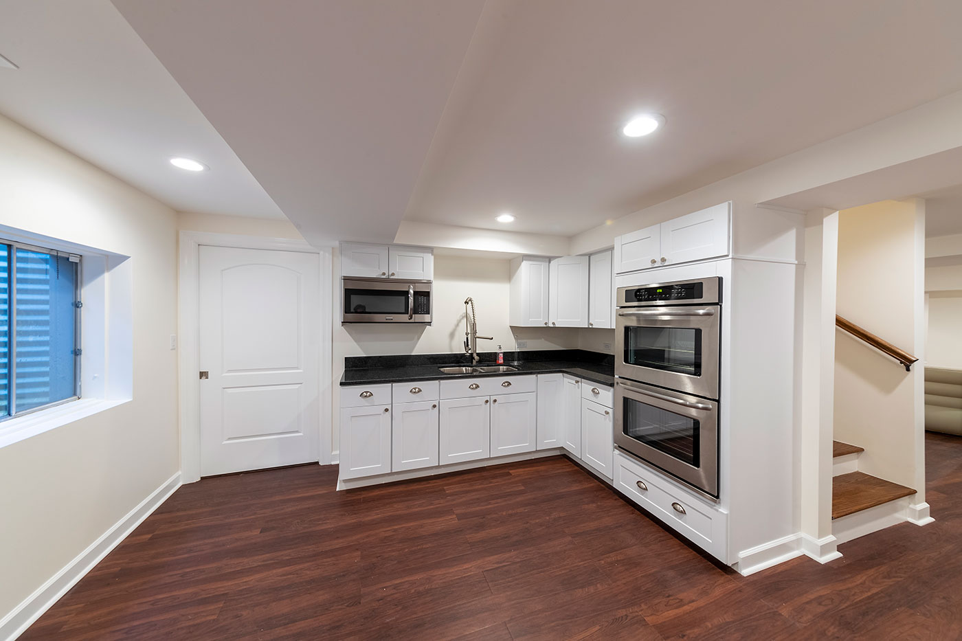Basement kitchen in Rolling Meadows home remodel