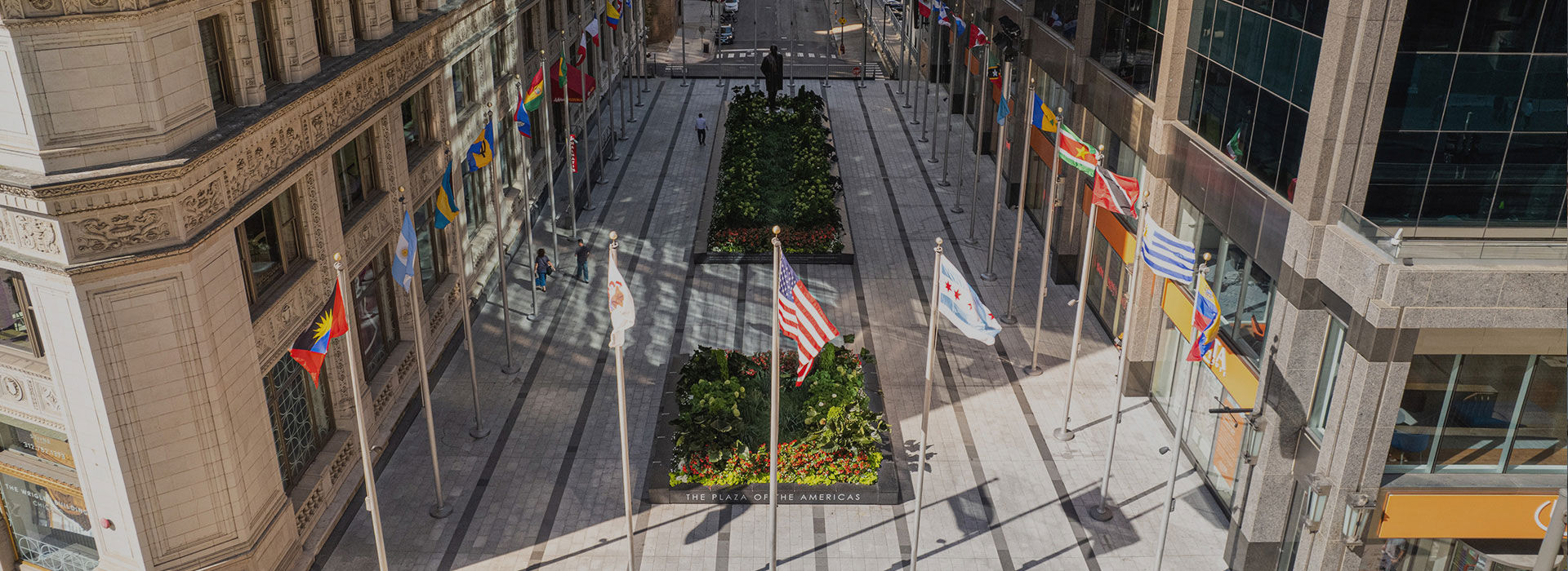 Plaza on Chicago's Michigan avenue