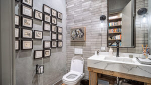 Bathroom inside West Loop condo