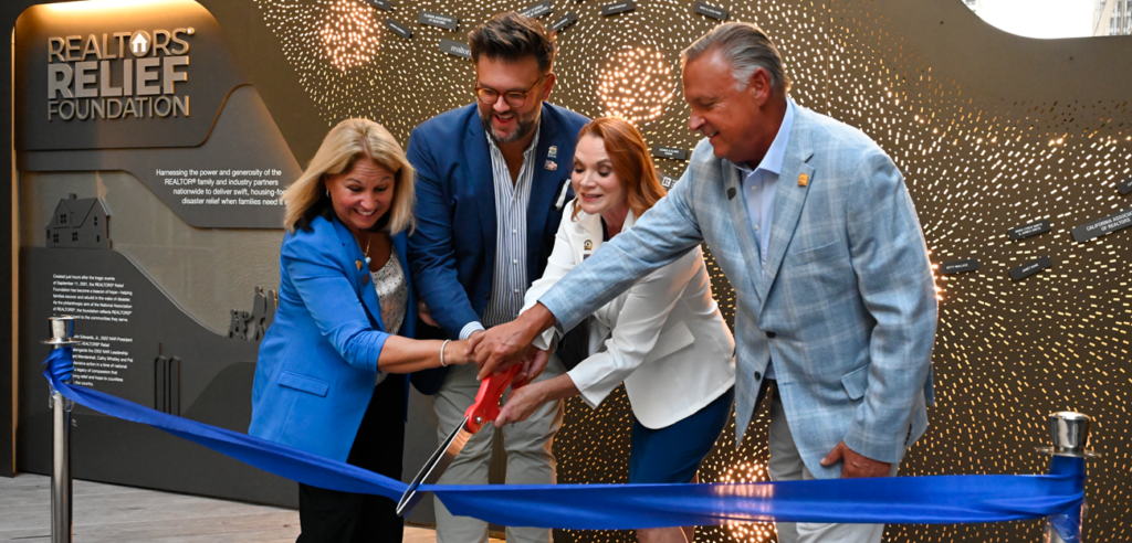Ribbon cutting at Realtor Relief Plaza
